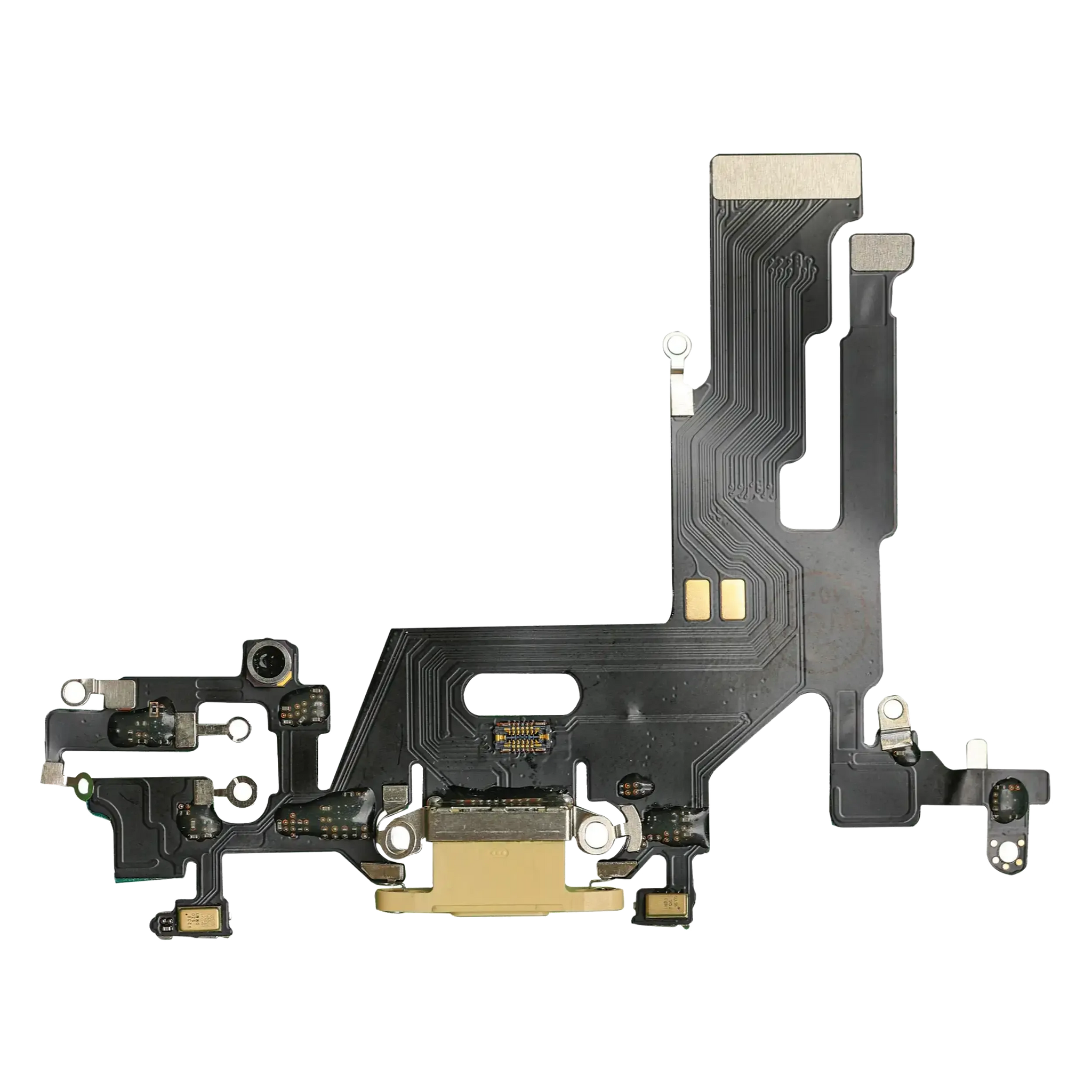 Charging Port Flex Cable For iPhone 11 (Yellow) (Pull)