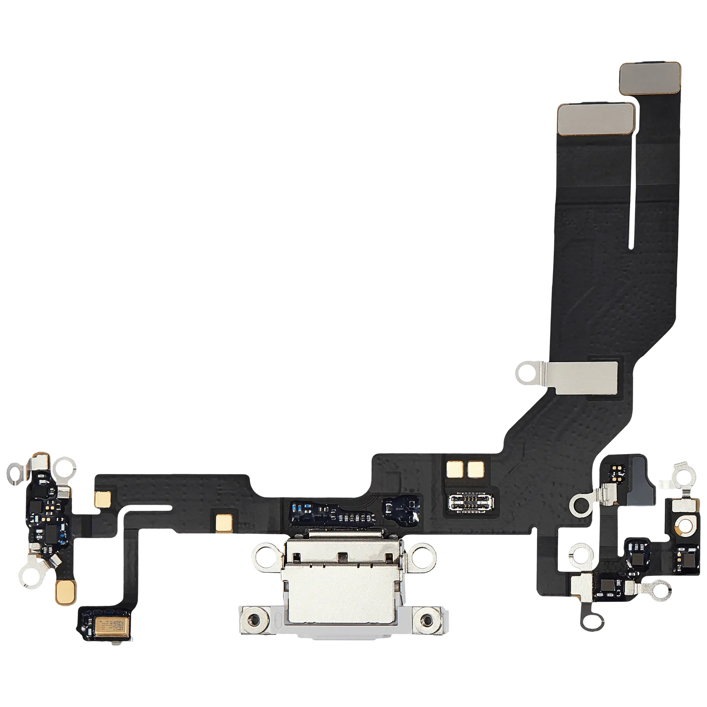 Charging Port Flex Cable With Board For iPhone 16e / 17e (Pull) (White)