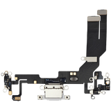 Charging Port Flex Cable With Board For iPhone 16e / 17e (Pull) (White)