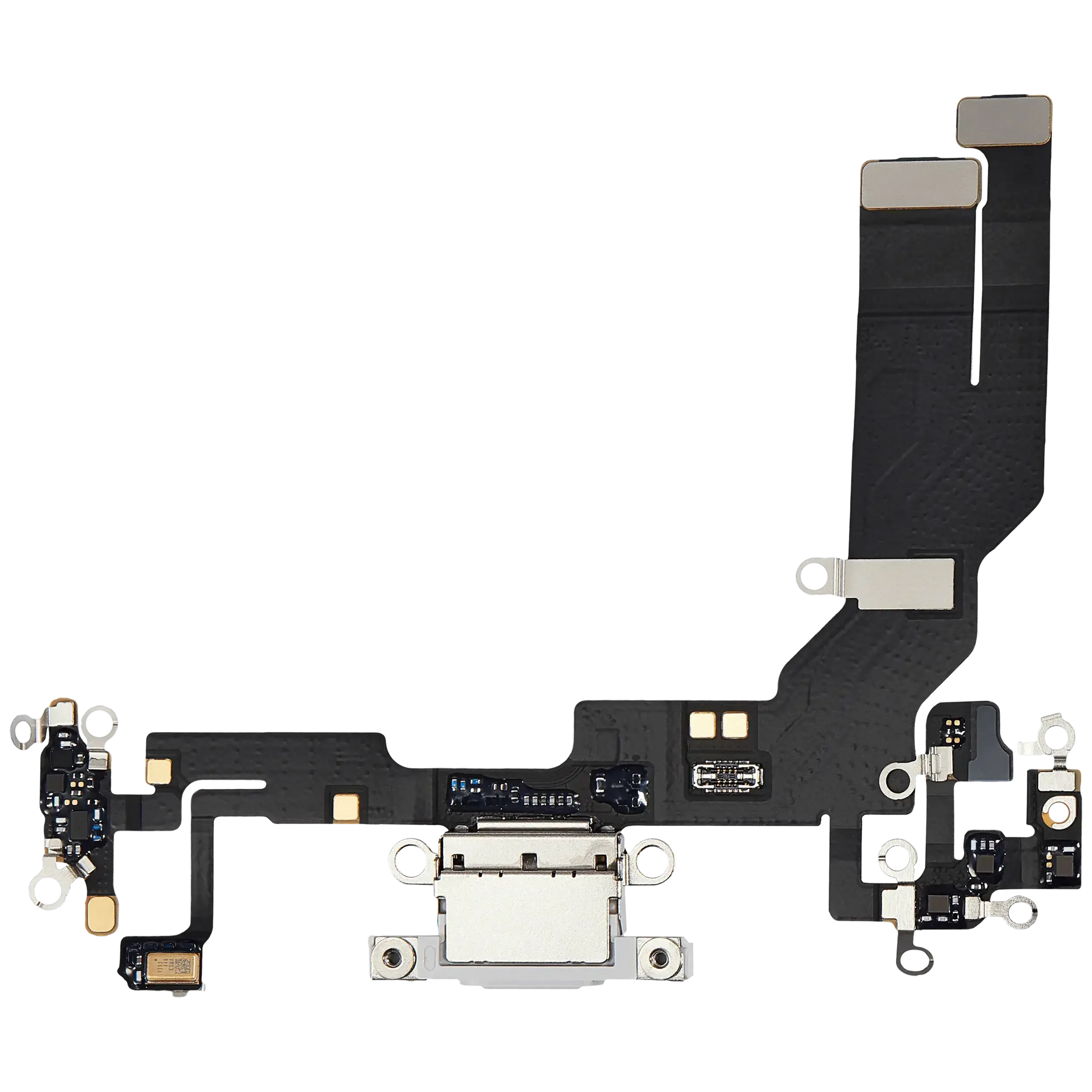 Charging Port Flex Cable With Board For iPhone 16e / 17e (Pull) (White)