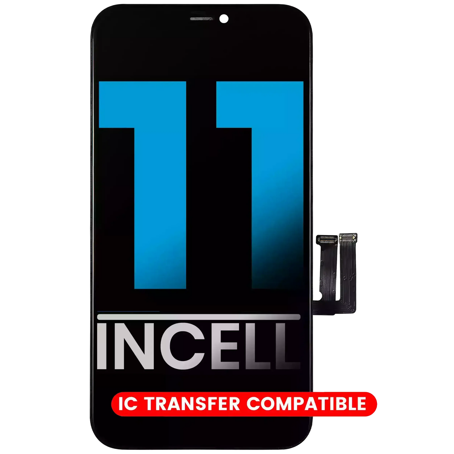 LCD Assembly With Steel Plate Pre-Installed For iPhone 11 (Incell)