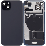 Back Glass w/ MagSafe Magnet & NFC & Flashlight Flex For iPhone 15 Plus (Pull) (Black)