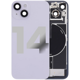 Back Glass w/ MagSafe Magnet & NFC & Flashlight Flex For iPhone 14 (Pull) (Purple)