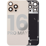 Back Glass w/ MagSafe Magnet & NFC & Flashlight Flex For iPhone 16 Pro Max (Pull) (Desert Titanium)