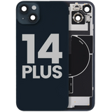Back Glass w/ MagSafe Magnet & NFC & Flashlight Flex For iPhone 14 Plus (Pull) (Midnight)