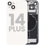 Back Glass w/ MagSafe Magnet & NFC & Flashlight Flex For iPhone 14 Plus (Pull) (Starlight)