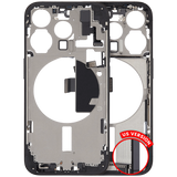 Mid-Frame Housing W/ Charging Port Flex & Small Parts For iPhone 15 Pro (US Version) (Pull) (Black Titanium)