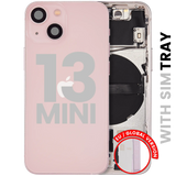 Back Housing W/ Small Parts For iPhone 13 Mini (EU / Global Version) (Pull) (Pink)