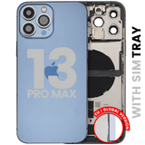 Back Housing W/ Charging Port Flex & Small Parts For iPhone 13 Pro Max (EU / Global Version) (Pull) (Alpine Green)