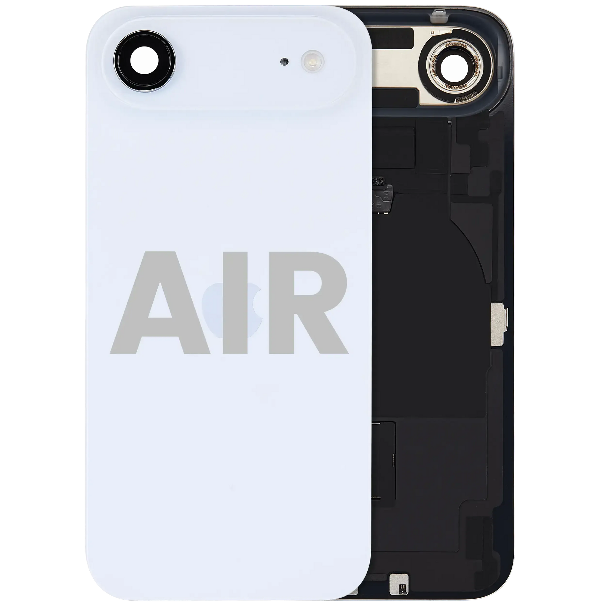 Back Glass w/ MagSafe Magnet & NFC & Flashlight Flex For iPhone Air (Pull) (Sky Blue)