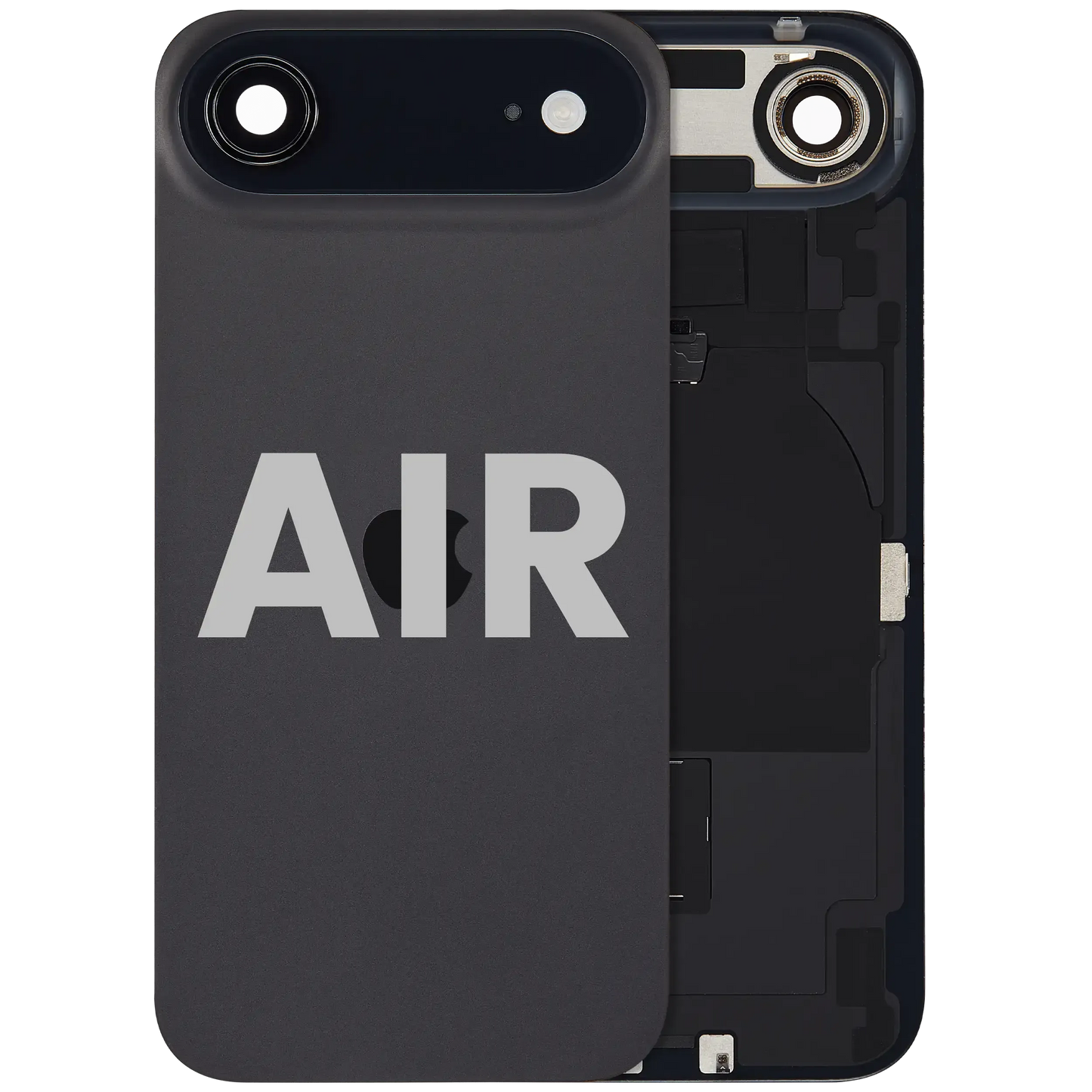 Back Glass w/ MagSafe Magnet & NFC & Flashlight Flex For iPhone Air (Pull) (Black)