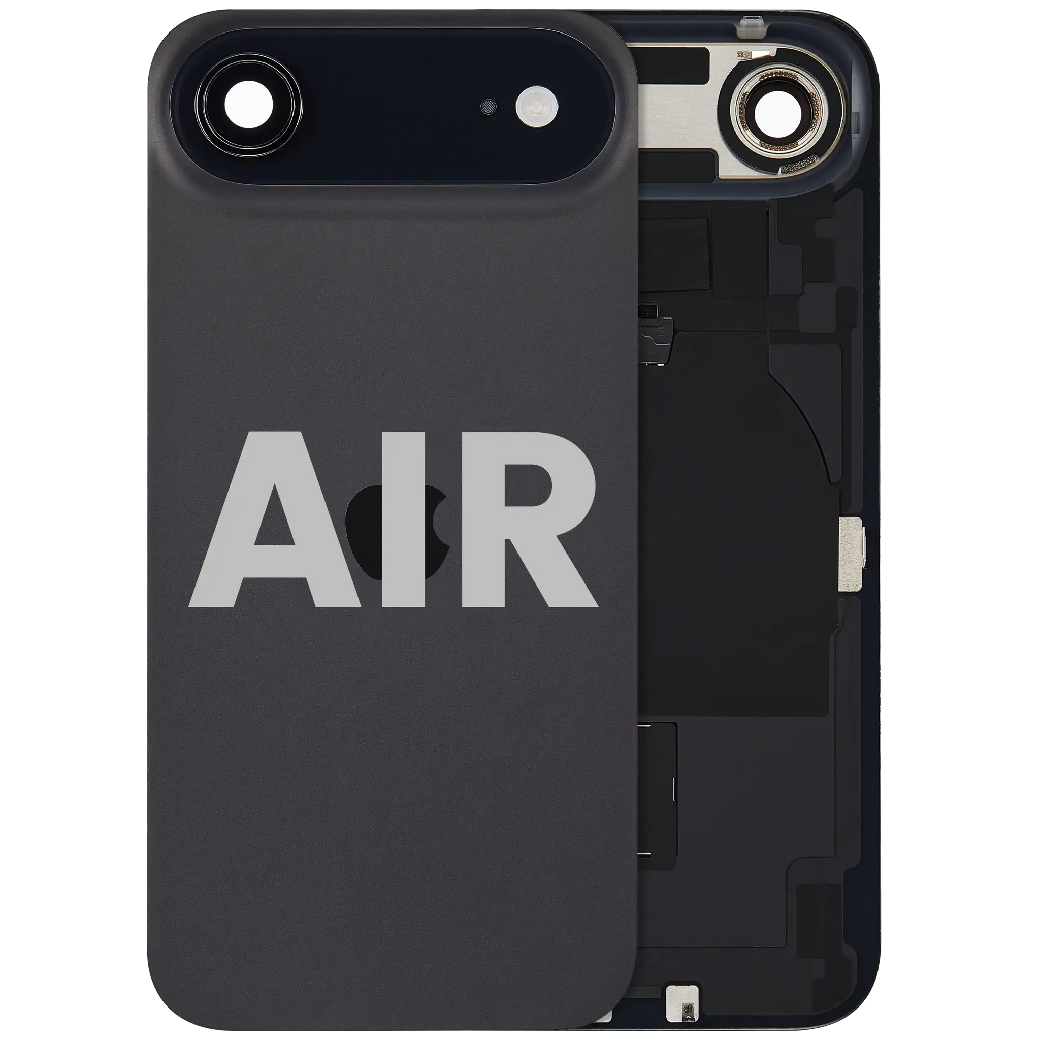 Back Glass w/ MagSafe Magnet & NFC & Flashlight Flex For iPhone Air (Pull) (Black)