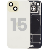 Back Glass w/ MagSafe Magnet & NFC & Flashlight Flex For iPhone 15 (Pull) (Yellow)