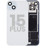Back Glass w/ MagSafe Magnet & NFC & Flashlight Flex For iPhone 15 Plus (Pull) (Blue)