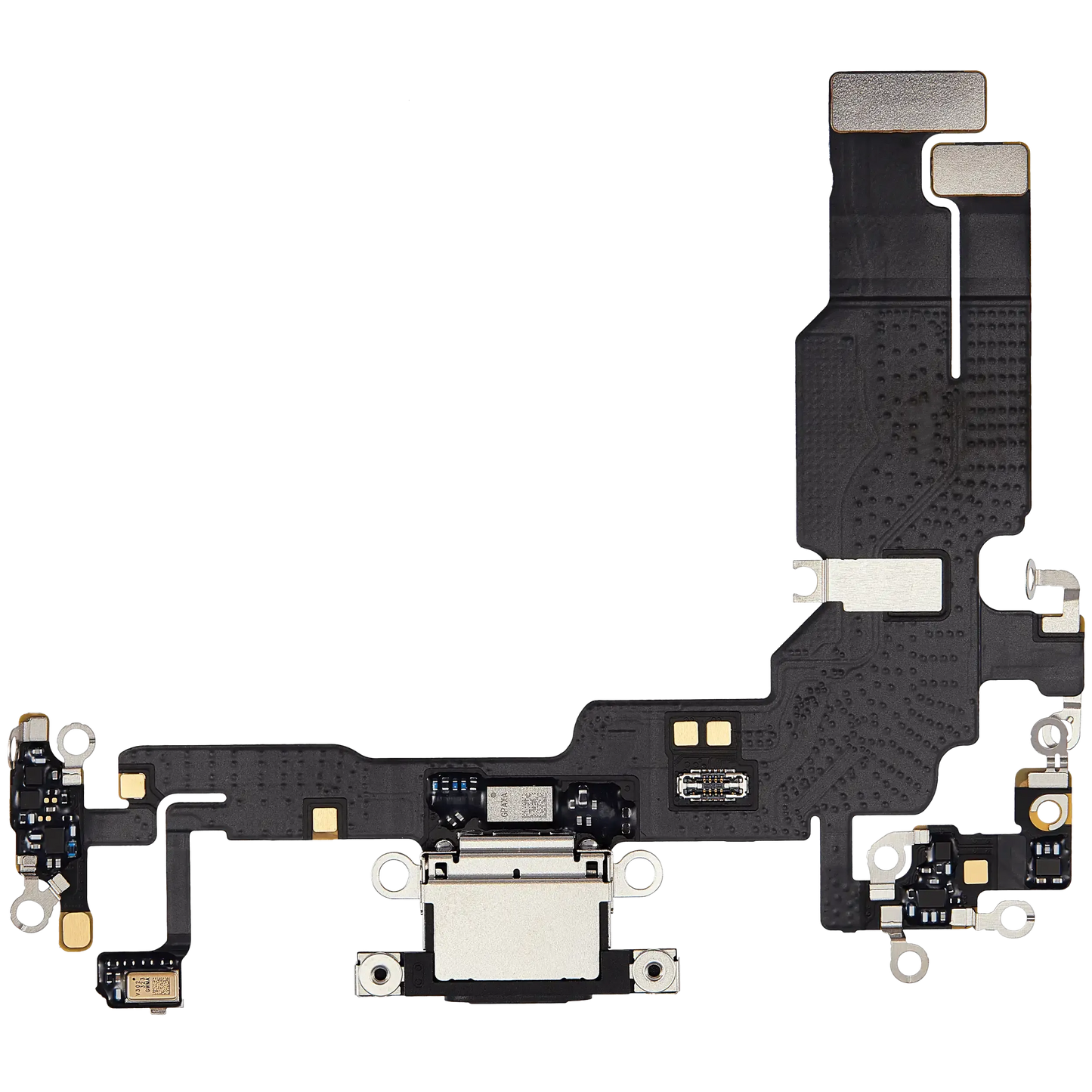 Charging Port Flex Cable For iPhone 15 (Pull) (Black)
