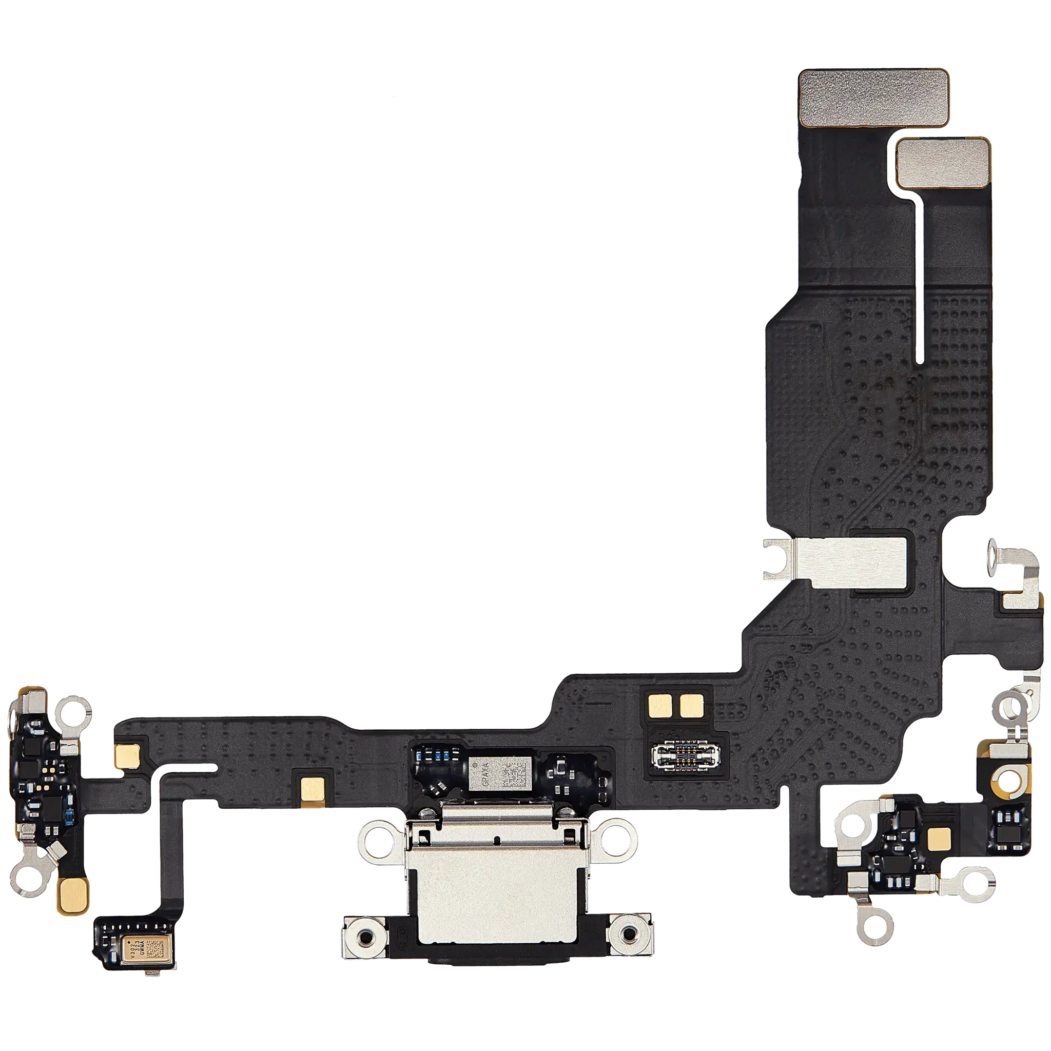 Charging Port Flex Cable For iPhone 15 (Pull) (Black)