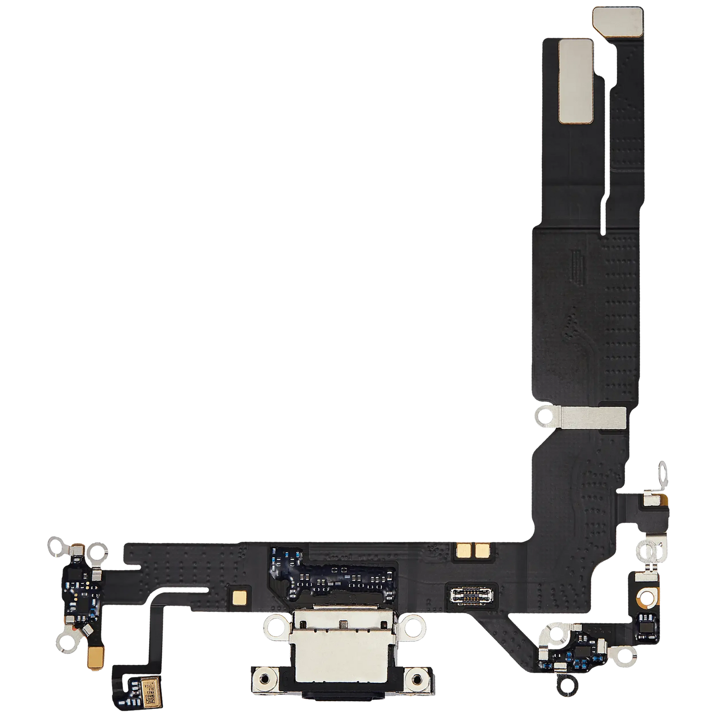 Charging Port Flex Cable For iPhone 16 (Pull) (Black)