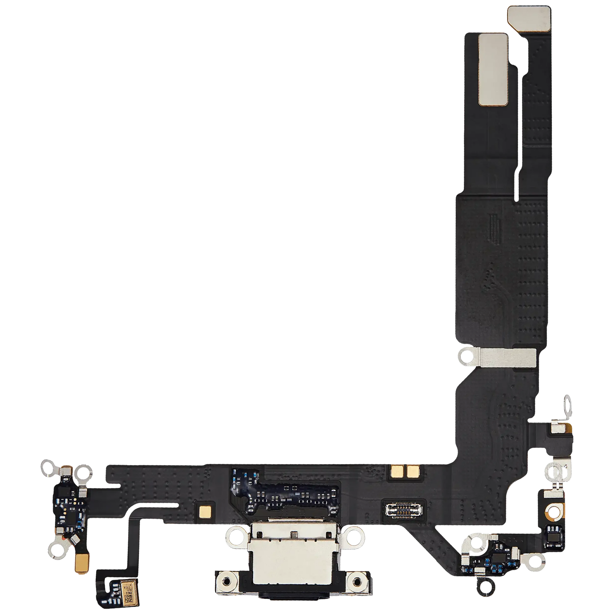 Charging Port Flex Cable For iPhone 16 (Pull) (Black)