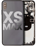 Back Housing W/ Small Components Pre-Installed For iPhone XS Max (Used OEM) (Pull) (Space Gray)