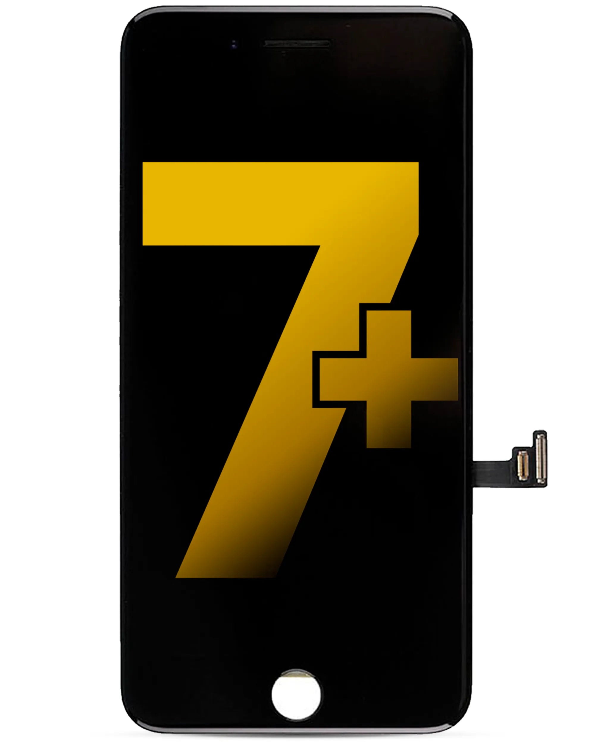 LCD Assembly With Steel Plate For iPhone 7 Plus (Refurbished: LG) (Black)