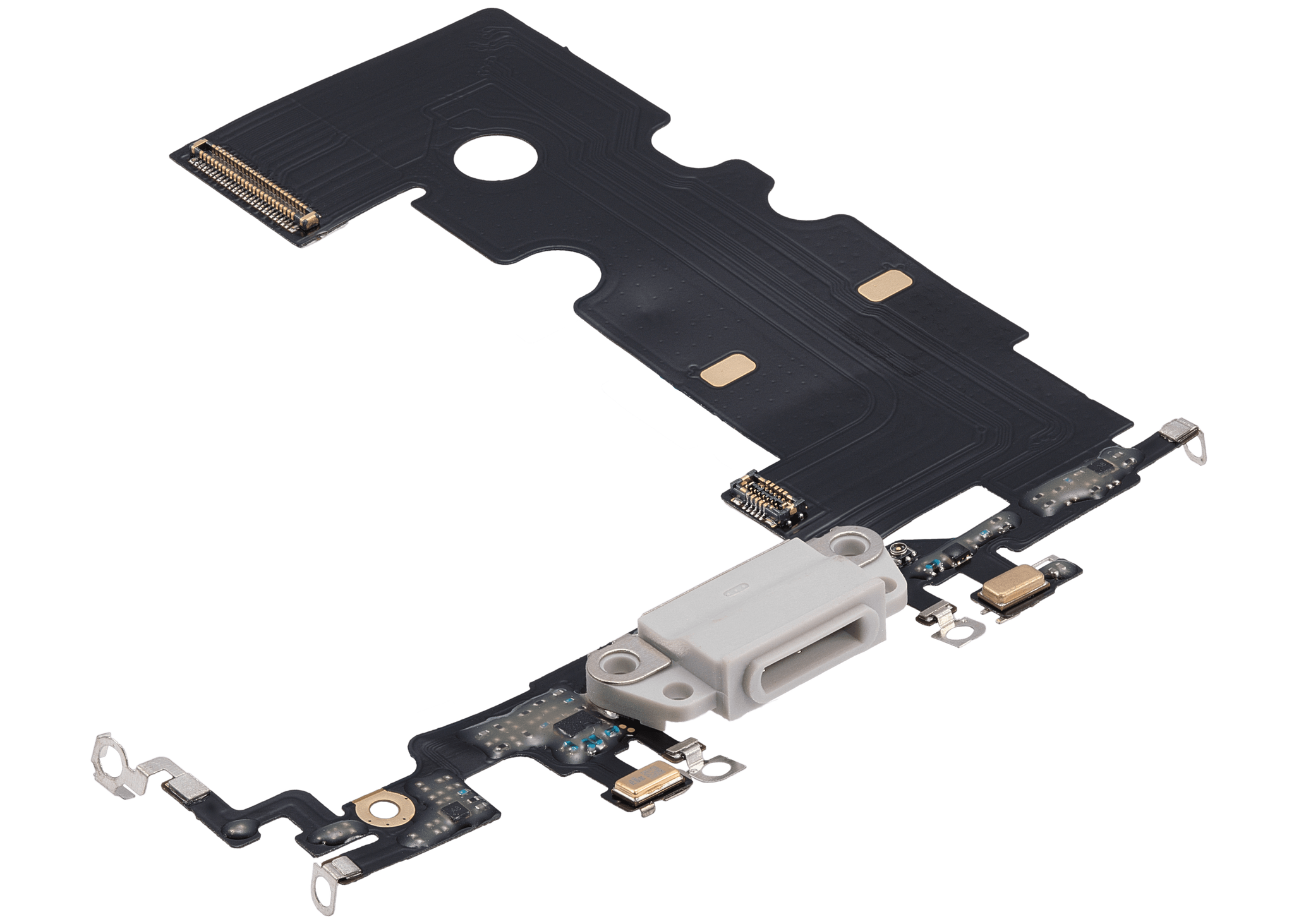 Charging Port Flex Cable For iPhone 8 (Pull) (Silver)