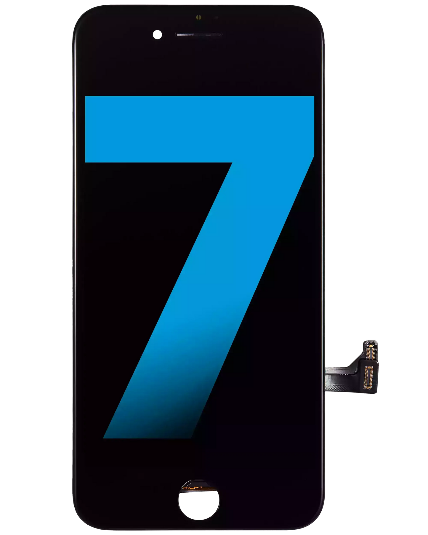 LCD Assembly With Steel Plate For iPhone 7 (Incell) (Black)