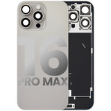 Back Glass w/ MagSafe Magnet & NFC & Flashlight Flex For iPhone 16 Pro Max (Pull) (Natural Titanium)