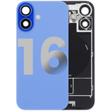 Back Glass w/ MagSafe Magnet & NFC & Flashlight Flex For iPhone 16 (Pull) (Ultramarine)