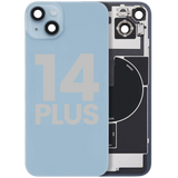 Back Glass w/ MagSafe Magnet & NFC & Flashlight Flex For iPhone 14 Plus (Pull) (Blue)