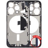 Mid-Frame Housing W/ Charging Port Flex & Small Parts For iPhone 15 Pro (US Version) (Pull) (Blue Titanium)