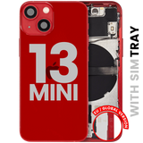 Back Housing W/ Small Parts For iPhone 13 Mini (EU / Global Version) (Pull) (Red)