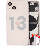 Back Housing W/ Small Parts For iPhone 13 (US Version) (Pull) (Pink)