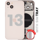Back Housing W/ Charging Port Flex & Small Parts For iPhone 13 (EU / Global Version) (Pull) (Pink)
