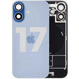 Back Glass w/ MagSafe Magnet & NFC & Flashlight Flex For iPhone 17 (Pull) (Mist Blue)
