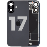Back Glass w/ MagSafe Magnet & NFC & Flashlight Flex For iPhone 17 (Pull) (Black)