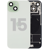 Back Glass w/ MagSafe Magnet & NFC & Flashlight Flex For iPhone 15 (Pull) (Green)