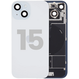 Back Glass w/ MagSafe Magnet & NFC & Flashlight Flex For iPhone 15 (Pull) (Blue)