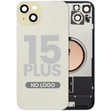 Back Glass w/ MagSafe Magnet For iPhone 15 Plus (Pull) (Yellow) (No Logo)