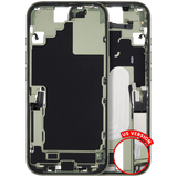 Mid-Frame Housing W/ Charging Port Flex & Small Parts For iPhone 17 (US Version) (Pull) (Sage)