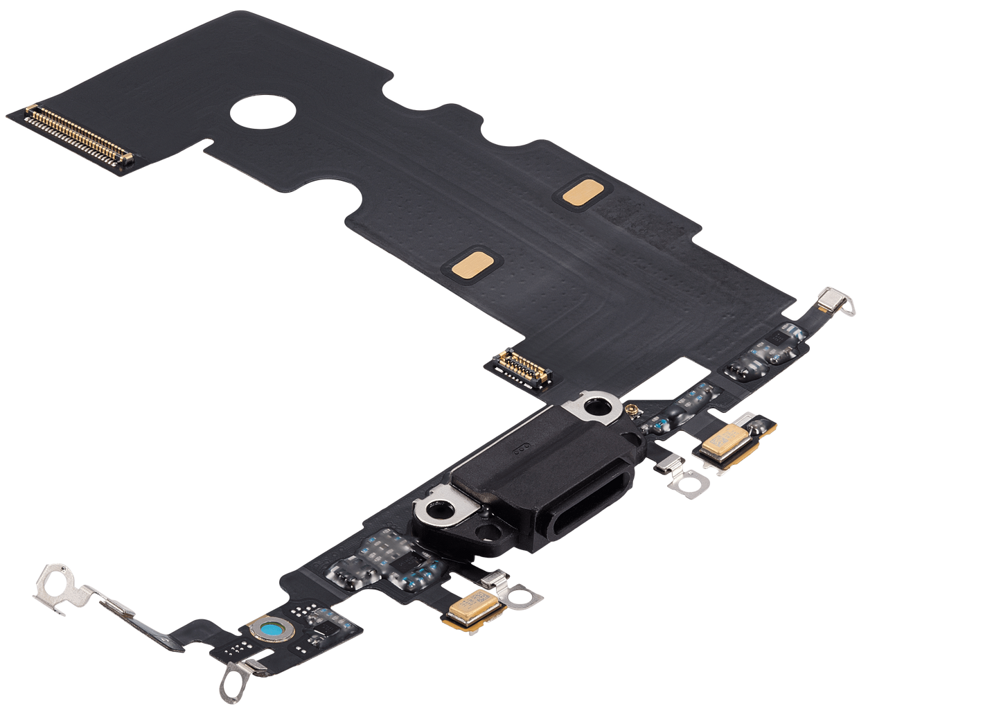 Charging Port Flex Cable For iPhone SE (2020) (Pull) (Black)