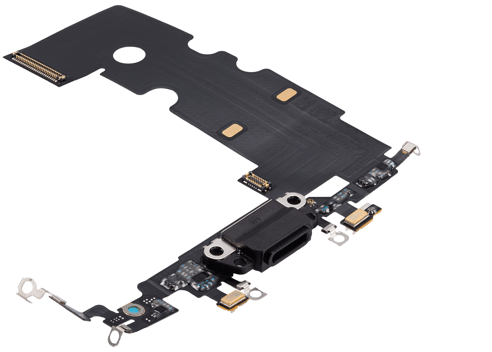 Charging Port Flex Cable For iPhone SE (2020) (Pull) (Black)