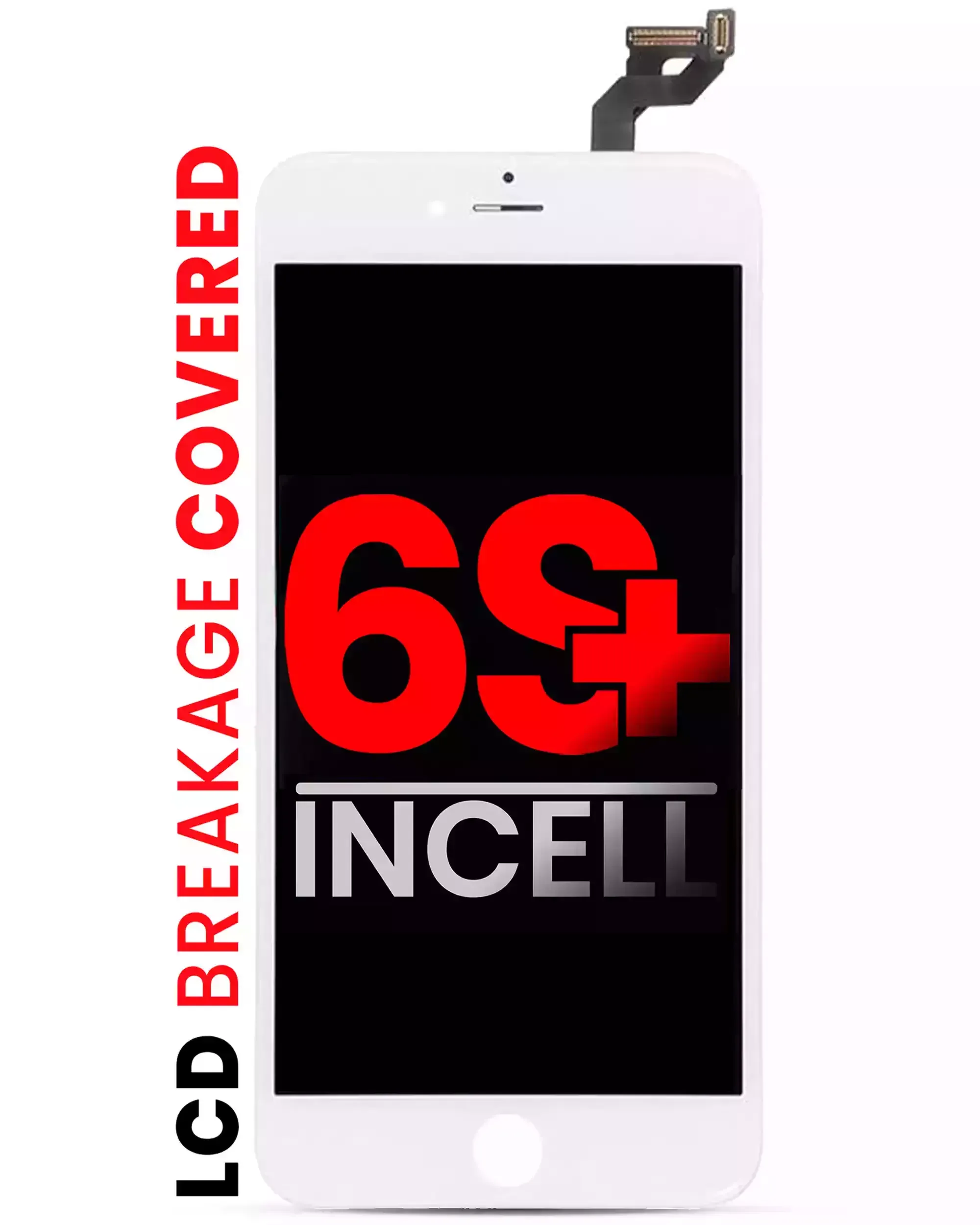 LCD Assembly With Steel Plate For iPhone 6S Plus (Pro LCD) (White)