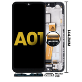 LCD Assembly With Frame For Samsung Galaxy A01 (Global Model) (Micro USB Frame) (Refurbished) (All Colors)