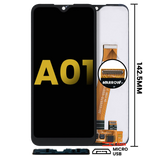 LCD Assembly Without Frame For Samsung Galaxy A01 (Global Model) (Micro USB Frame) (Refurbished) (All Colors)