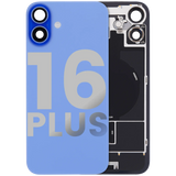 Back Glass w/ MagSafe Magnet & NFC & Flashlight Flex For iPhone 16 Plus ( Pull) (Ultramarine)