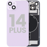Back Glass w/ MagSafe Magnet & NFC & Flashlight Flex For iPhone 14 Plus (Pull) (Purple)
