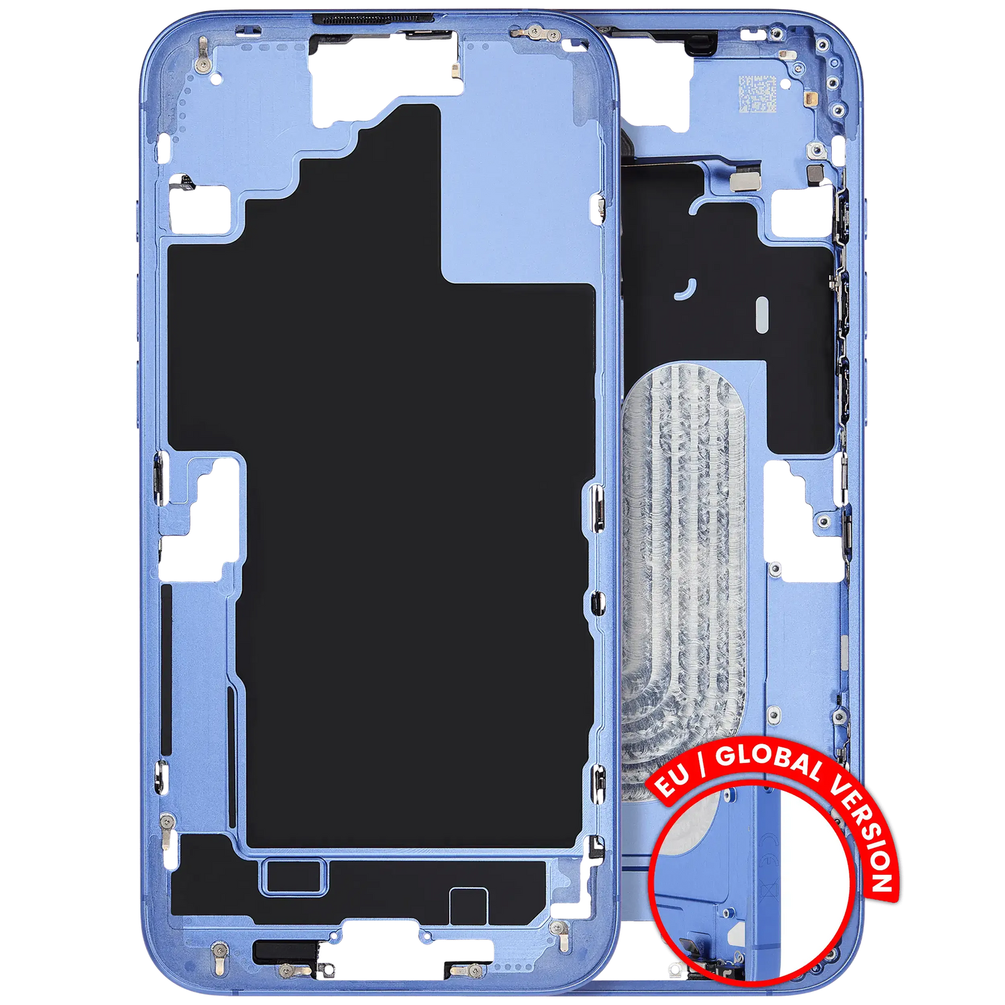 Mid-Frame Housing W/ Small Parts For iPhone 16 Plus (EU / Global Version) (Pull) (Ultramarine)
