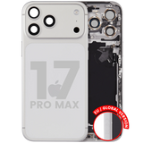 Back Housing W/ Charging Port Flex & Small Parts For iPhone 17 Pro Max (EU / Global Version) (Pull) (Silver)
