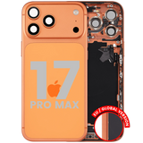 Back Housing W/ Charging Port Flex & Small Parts For iPhone 17 Pro Max (EU / Global Version) (Pull) (Cosmic Orange)