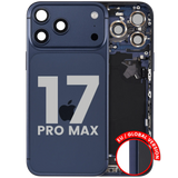 Back Housing W/ Charging Port Flex & Small Parts For iPhone 17 Pro Max (EU / Global Version) (Pull) (Deep Blue)